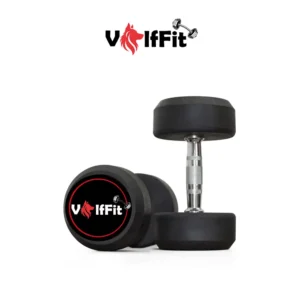 Pair of 5 kg Rubber Dumbbell